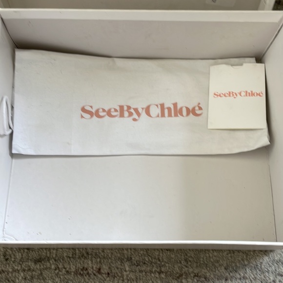 See by Chloe Leather Platform Wedge Sandals - Picture 8 of 10